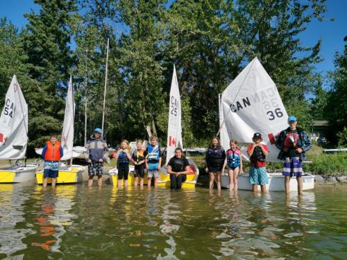 Sailing school optis